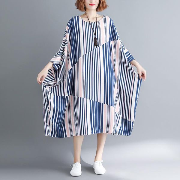 casual dresses johnature 2021 o-neck plus size loose strip three quarter sleeve dress women cotton spring summer female, Black;gray
casual dresses johnature 2021 o-neck plus size loose strip three quarter sleeve dress women cotton spring summer female, Black;gray
