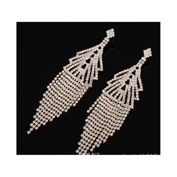 yfjewe fashion rhinestone crystal gold and sliver color long dangle earrings for women wedding jewelry access sqcfss new_dhbest, Silver
yfjewe fashion rhinestone crystal gold and sliver color long dangle earrings for women wedding jewelry access sqcfss new_dhbest, Silver