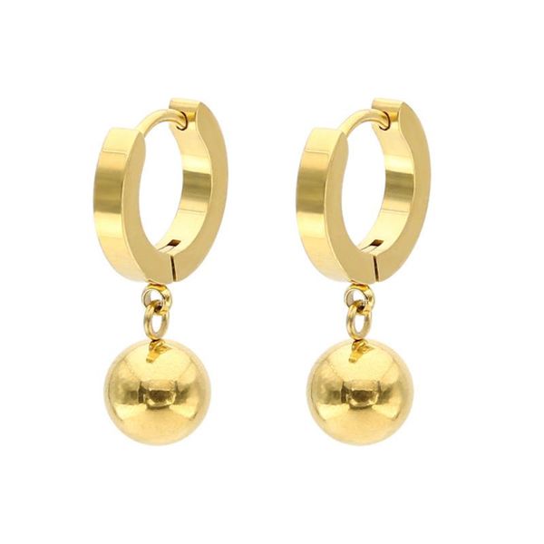 dangle & chandelier korean fashion modern women's earrings round gold ball stainless steel jewelry esrring men with sphere trend earrin, Silver
dangle & chandelier korean fashion modern women's earrings round gold ball stainless steel jewelry esrring men with sphere trend earrin, Silver
