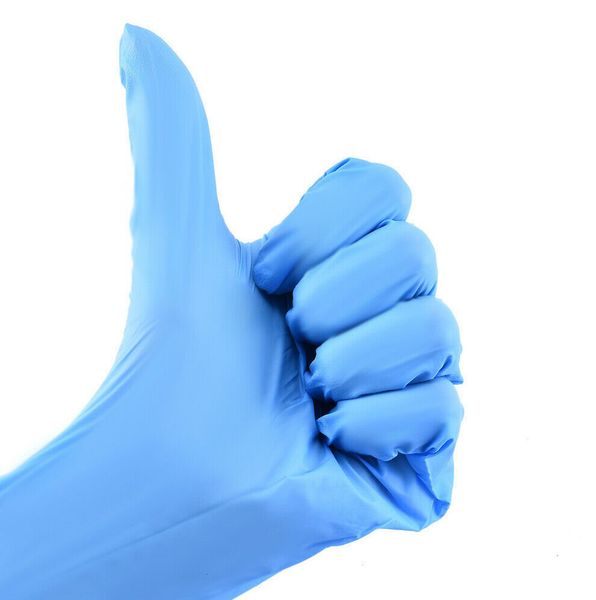 in stock food grade box of 100 nitrile latex disposable gloves powder 002