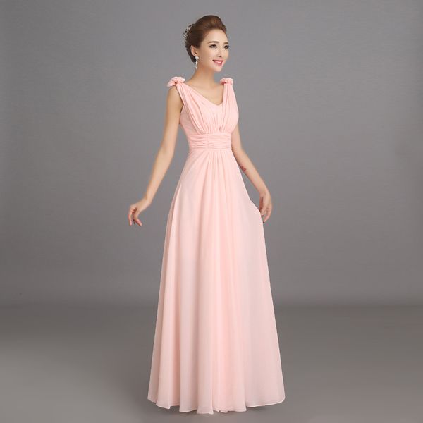 robe de soiree peachy pink bridesmaid dress long chiffon party prom dresses vestido de festa de casamento dama honra, White;pink
robe de soiree peachy pink bridesmaid dress long chiffon party prom dresses vestido de festa de casamento dama honra, White;pink