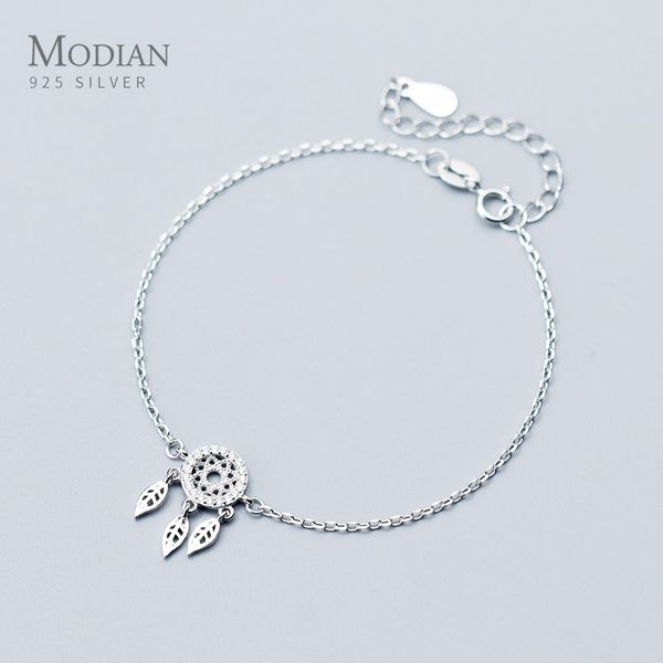 modian dreamcatcher leaves sterling silver 925 bracelet for women fashion link chain bracelet wedding gift fine jewelry 1028, Black
modian dreamcatcher leaves sterling silver 925 bracelet for women fashion link chain bracelet wedding gift fine jewelry 1028, Black