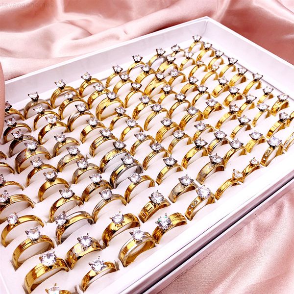 ring fashion 30factory/lot stainless steel crystal popular zircon titanium band gold silver mixed style men and women we
ring fashion 30factory/lot stainless steel crystal popular zircon titanium band gold silver mixed style men and women we