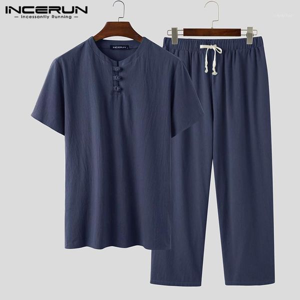 chinese style men sets cotton 2020 loose short sleeve button shirts & pants vintage casual men suits streetwear incerun s-5xl1, Gray
chinese style men sets cotton 2020 loose short sleeve button shirts & pants vintage casual men suits streetwear incerun s-5xl1, Gray