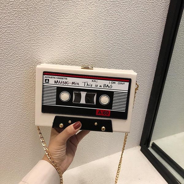 women shoulder bag new tape recorder women's bags cute funny cartoon pu leather chain crossbody bag female day clutches
women shoulder bag new tape recorder women's bags cute funny cartoon pu leather chain crossbody bag female day clutches