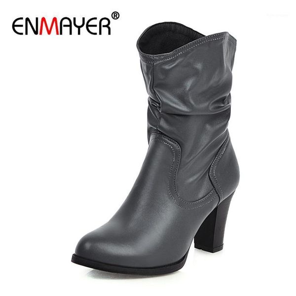 boots enmayer slip-on high ankle for women autumn pu round toe solid short plush pleated womens shoes winter beige1, Black
boots enmayer slip-on high ankle for women autumn pu round toe solid short plush pleated womens shoes winter beige1, Black