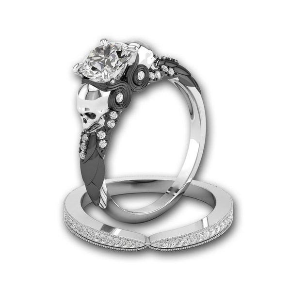 luxury black skull wedding ring vintage punk cubic zirconia skeleton rings for women men fashion cocktail party gift jewelry, Slivery;golden
luxury black skull wedding ring vintage punk cubic zirconia skeleton rings for women men fashion cocktail party gift jewelry, Slivery;golden