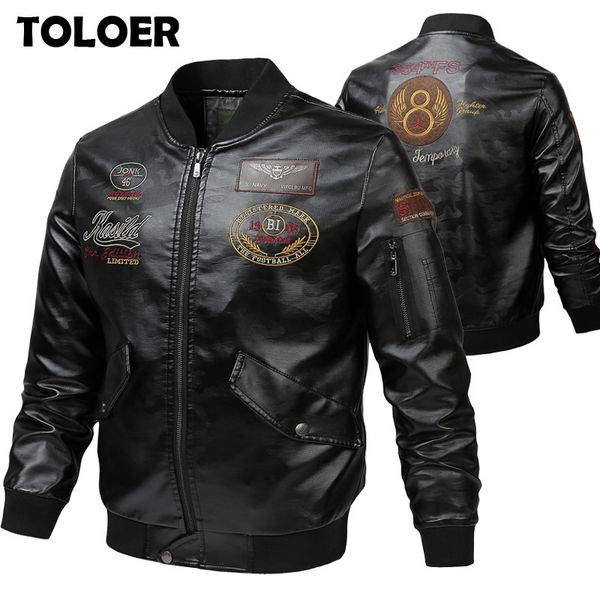 new ma1 men leather jacket embroidered outwear pilot flight slim fit jackets autumn winter fleece jacket warm motorcycle coats 201026, Black
new ma1 men leather jacket embroidered outwear pilot flight slim fit jackets autumn winter fleece jacket warm motorcycle coats 201026, Black