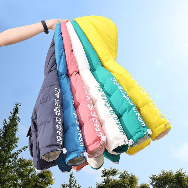 autumn and winter children's down jacket korean printed thickened down baby coat, Blue;gray
autumn and winter children's down jacket korean printed thickened down baby coat, Blue;gray