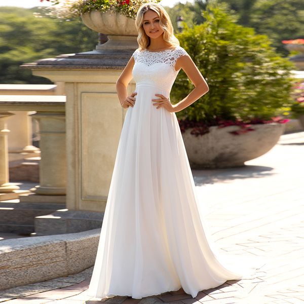 2021 new fashion pregnant bridal gown cap sleeve scoop neck applique a line lace chiffon maternity es wedding nhqc, White
2021 new fashion pregnant bridal gown cap sleeve scoop neck applique a line lace chiffon maternity es wedding nhqc, White