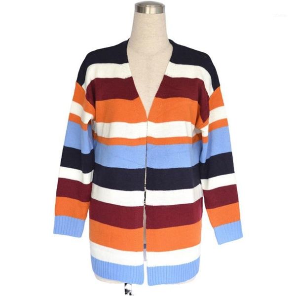 women's jackets autumn and winter v-neck long sleeve loose casual fashion large size sweater solid color striped i coat female1, Black;brown
women's jackets autumn and winter v-neck long sleeve loose casual fashion large size sweater solid color striped i coat female1, Black;brown