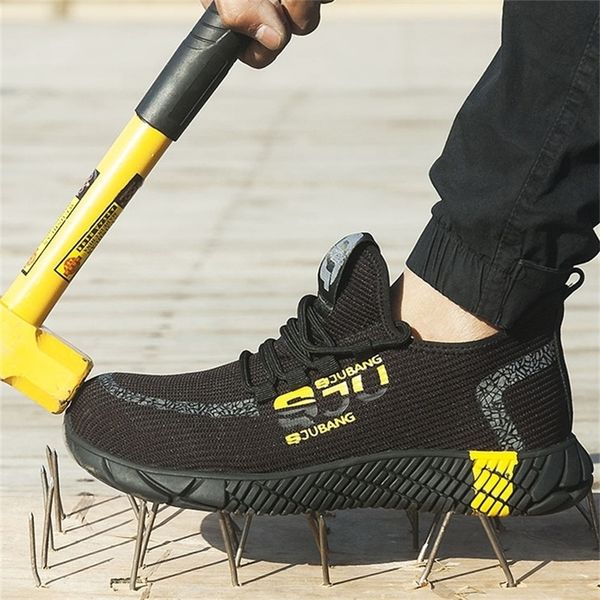 breathable mesh safety men light sneaker indestructible shoes steel toe soft anti-piercing work boots plus size 37-48 y200915, Black;brown
breathable mesh safety men light sneaker indestructible shoes steel toe soft anti-piercing work boots plus size 37-48 y200915, Black;brown