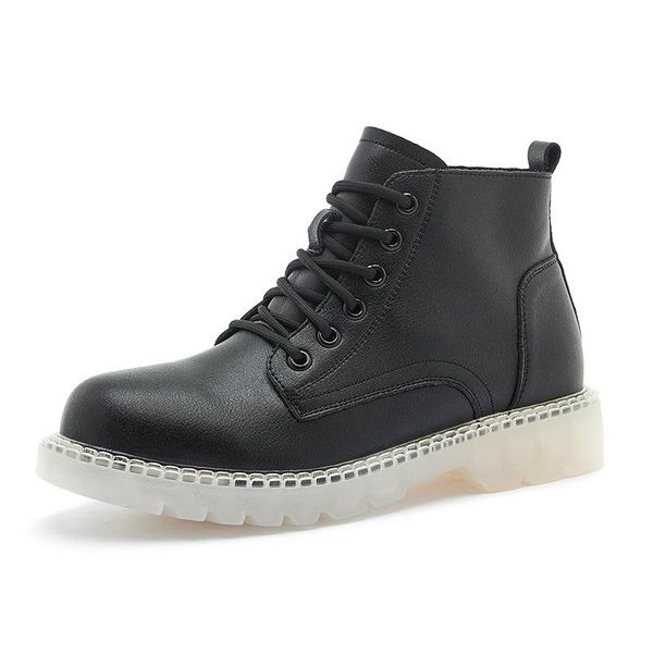 leather boots female british style summer and autumn lace-up motorcycle pure short, Black
leather boots female british style summer and autumn lace-up motorcycle pure short, Black