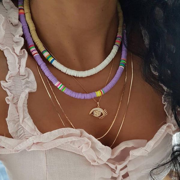 flatfoosie three layer handmade resin choker necklaces collar bohemian fashion statement pendant necklace women girls jewelry, Silver
flatfoosie three layer handmade resin choker necklaces collar bohemian fashion statement pendant necklace women girls jewelry, Silver