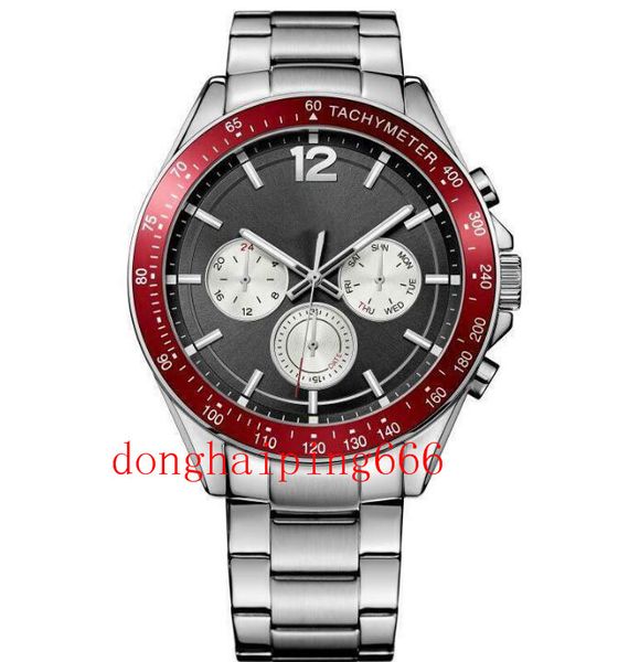 mens quartz watch 1791122 red bezel day and date male tachymeter wristwatch, Slivery;brown
mens quartz watch 1791122 red bezel day and date male tachymeter wristwatch, Slivery;brown