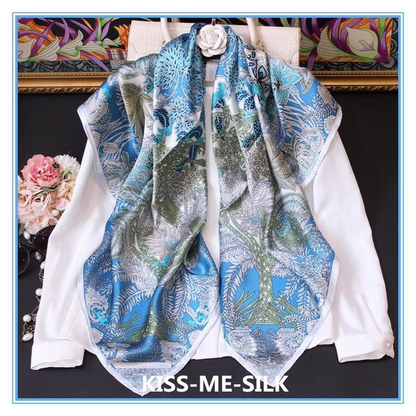 scarves kms jungle dream mulberry-silk large square scarf shawl for girl lady woman 106*106cm/60g, Blue;gray
scarves kms jungle dream mulberry-silk large square scarf shawl for girl lady woman 106*106cm/60g, Blue;gray