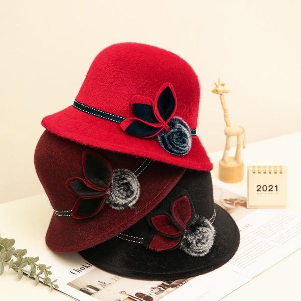 stingy brim hats mingli tengda women hat winter warm middle-aged and old mother's fisherman flower ball pot cap fascinator fedora, Blue;gray
stingy brim hats mingli tengda women hat winter warm middle-aged and old mother's fisherman flower ball pot cap fascinator fedora, Blue;gray