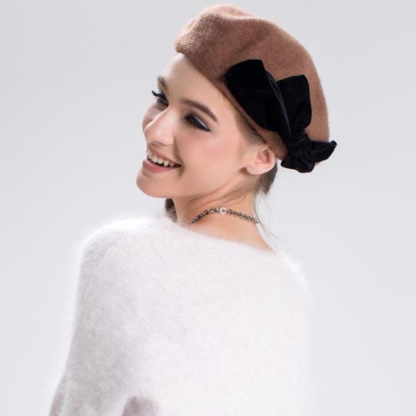 female cute british australian wool hat lady felt beret hat women artist flat cap bow boina feminino girls berets cap b-7339, Blue;gray
female cute british australian wool hat lady felt beret hat women artist flat cap bow boina feminino girls berets cap b-7339, Blue;gray