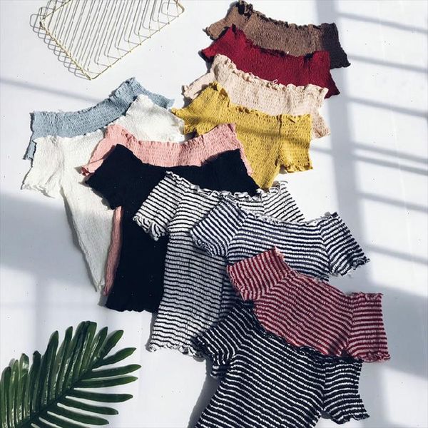 2021 elegant women slash neck preppy mini shirt casual lady short sleeve elastic high waist slim blouse crop tube top, White
2021 elegant women slash neck preppy mini shirt casual lady short sleeve elastic high waist slim blouse crop tube top, White