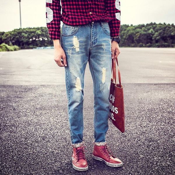 men's jeans fashion 2021 spring summer retro ripped hole straight casual men's hip hop distressed moustache effect cowboy pants me, Blue
men's jeans fashion 2021 spring summer retro ripped hole straight casual men's hip hop distressed moustache effect cowboy pants me, Blue