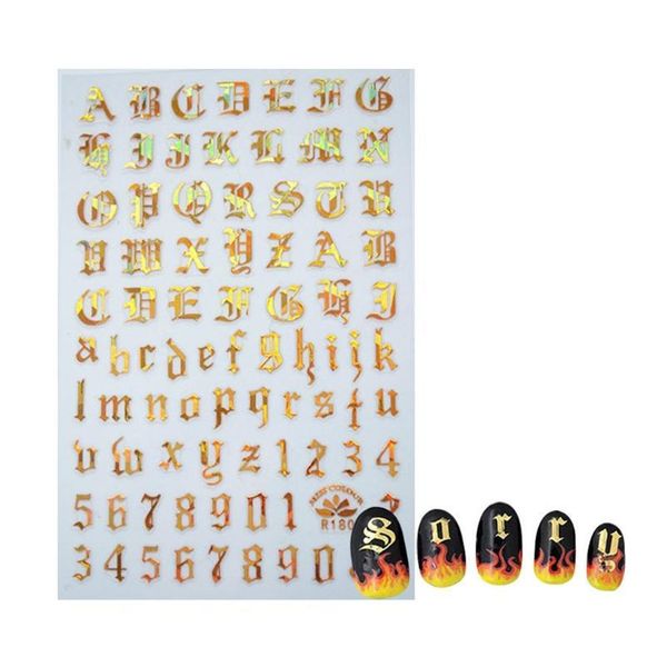 4color/set russia letter word numbers old english nail stickers tip nail art adhesive blueness decals nail wrap jllrux, Silver
4color/set russia letter word numbers old english nail stickers tip nail art adhesive blueness decals nail wrap jllrux, Silver