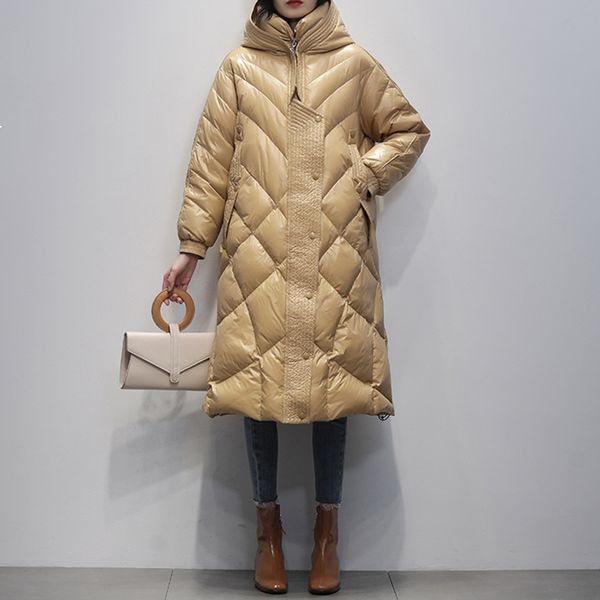 2021 new women's coat new winter 95% white duck down thick with black hood long korean loose section shiny dywaterproof jacket y8 x1wv
2021 new women's coat new winter 95% white duck down thick with black hood long korean loose section shiny dywaterproof jacket y8 x1wv