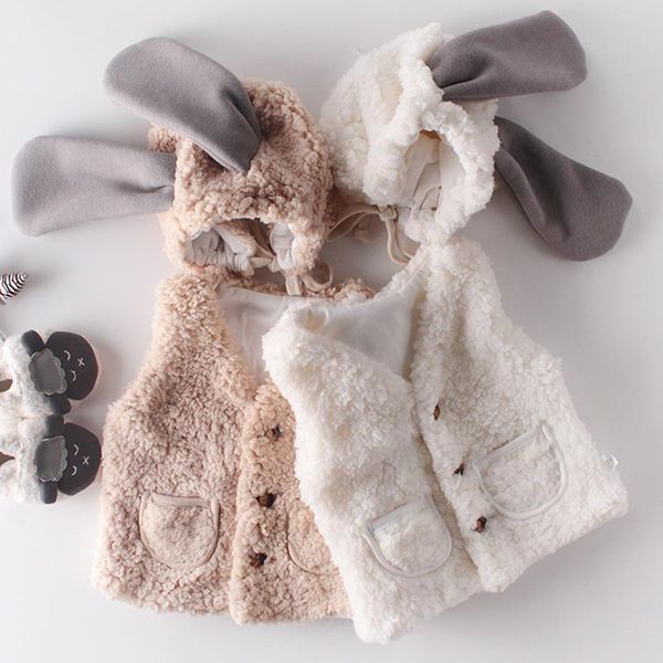kids sleeveless coat winter new sweet solid color warm newborn baby girls boys cardigan coat cashmere vest with hat, Blue;gray
kids sleeveless coat winter new sweet solid color warm newborn baby girls boys cardigan coat cashmere vest with hat, Blue;gray