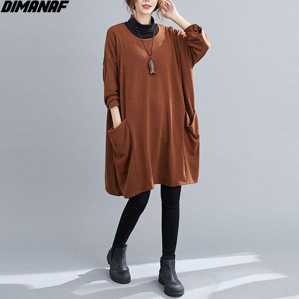 dimanaf 2020 plus size dress women autumn long sleeve t-shirt loose casual style procket vintage soft cotton oversize dresses, Black;gray
dimanaf 2020 plus size dress women autumn long sleeve t-shirt loose casual style procket vintage soft cotton oversize dresses, Black;gray