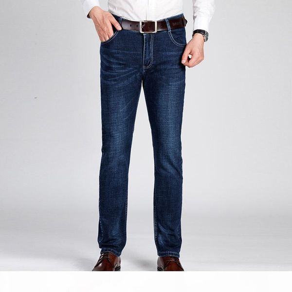 autumn and summer new men's plus size jeans elasticity british business casual straight long pants solid color slim trousers, Blue
autumn and summer new men's plus size jeans elasticity british business casual straight long pants solid color slim trousers, Blue