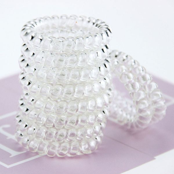 new transparent 5cm telephone wire cord hair tie girls children elastic hairbands ring rope women hair accessories, Slivery;white
new transparent 5cm telephone wire cord hair tie girls children elastic hairbands ring rope women hair accessories, Slivery;white