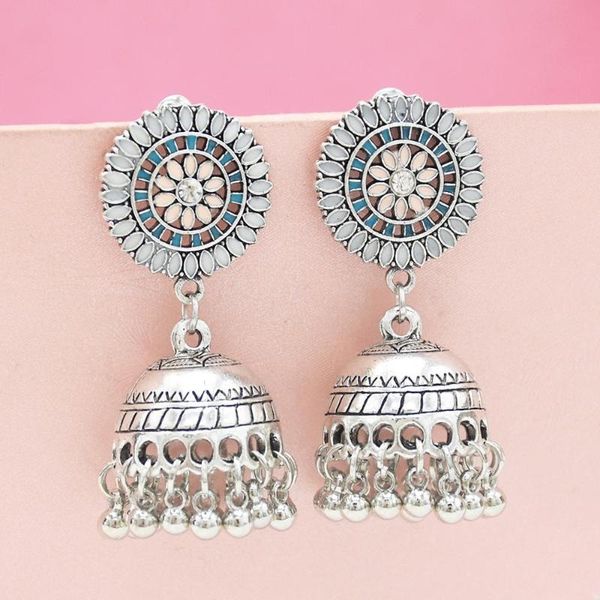 peacock oxidized earring with hollow flower jhumka jhumki earrings color for wedding bridal afghan thailand jewelry, Silver
peacock oxidized earring with hollow flower jhumka jhumki earrings color for wedding bridal afghan thailand jewelry, Silver