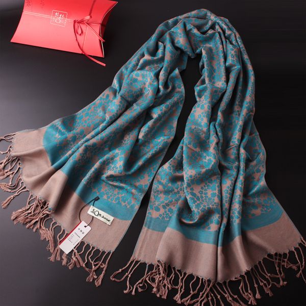 female autumn winter necktie mother versatile warm tassel national style shawl scarf for middle aged and elderly, Blue;gray
female autumn winter necktie mother versatile warm tassel national style shawl scarf for middle aged and elderly, Blue;gray