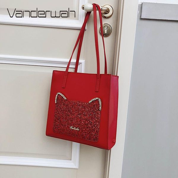 fashion sequins cat large capacity shoulder bags for women 2020 ladies pu leather totes luxury handbags women bags designer sac
fashion sequins cat large capacity shoulder bags for women 2020 ladies pu leather totes luxury handbags women bags designer sac