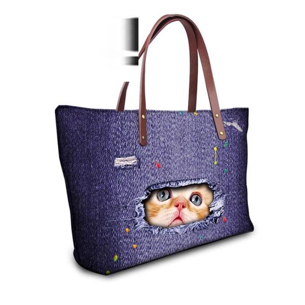 customized brand designer handbags women famous crossbody bag denim cat print 3d female beach bags sac de marque
customized brand designer handbags women famous crossbody bag denim cat print 3d female beach bags sac de marque