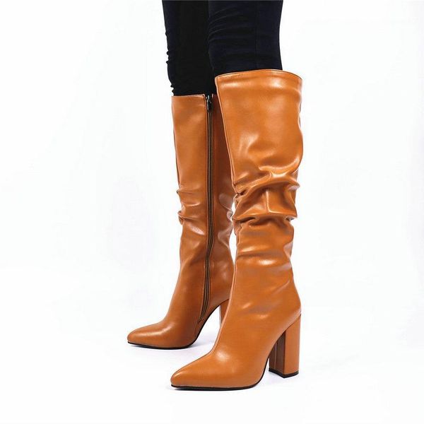 boots female chunky high heels synthetic leather women knee winter riding dancing shoes woman size 41 42 431, Black
boots female chunky high heels synthetic leather women knee winter riding dancing shoes woman size 41 42 431, Black