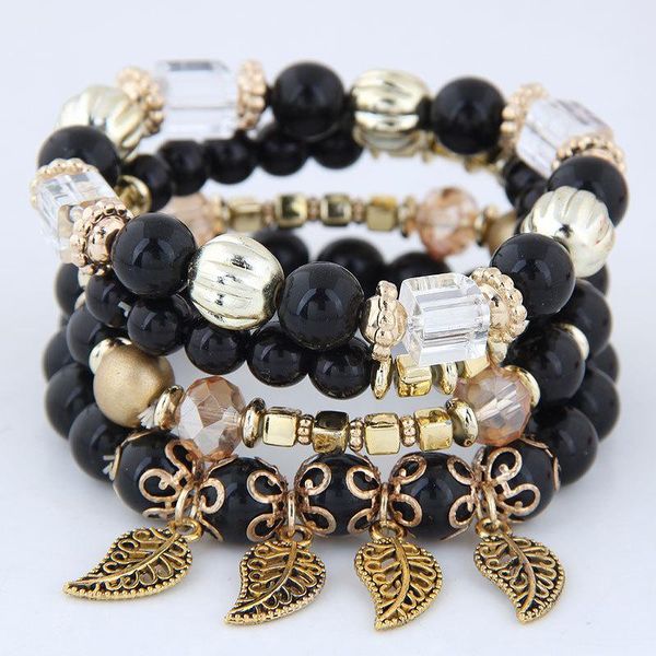 pretty multilayer bracelets crystal beads leave & bangles pulseras mujer jewelry for women gift temperament bracelet, Golden;silver
pretty multilayer bracelets crystal beads leave & bangles pulseras mujer jewelry for women gift temperament bracelet, Golden;silver