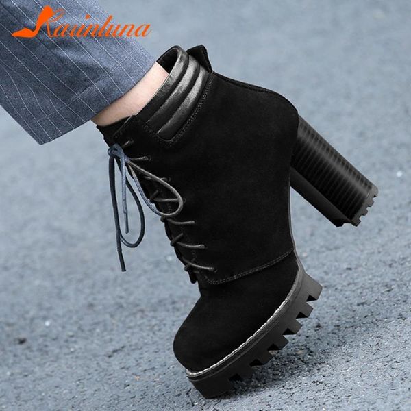boots dropship karin arrival shoes woman genuine leather casual flock cross-tied sqaure thick heels cow ankle, Black
boots dropship karin arrival shoes woman genuine leather casual flock cross-tied sqaure thick heels cow ankle, Black