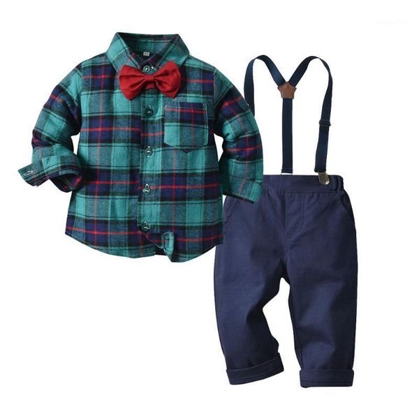 new style baby boy children's plaid long-sleeved shirt + bib trousers two-piece gentleman dress 2 pieces 0.1.2.3.4.5.6.71, White
new style baby boy children's plaid long-sleeved shirt + bib trousers two-piece gentleman dress 2 pieces 0.1.2.3.4.5.6.71, White