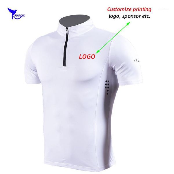 running jerseys 2021 summer stand collar stretch golf t shirt men quick dry shirts gym fitness sportswear customize logo1, Black;blue
running jerseys 2021 summer stand collar stretch golf t shirt men quick dry shirts gym fitness sportswear customize logo1, Black;blue
