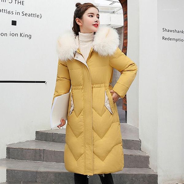 women's down & parkas women's winter jacket plus size slim long womens coats korean style solid hooded with fur collar thick femal, Black
women's down & parkas women's winter jacket plus size slim long womens coats korean style solid hooded with fur collar thick femal, Black