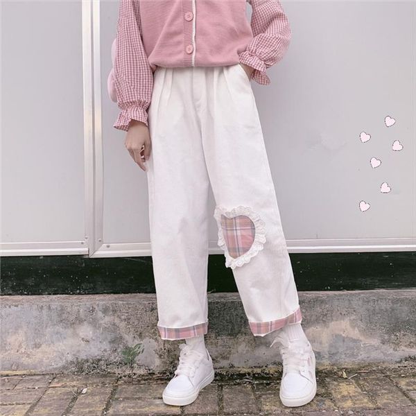 harajuku женские брюки дикая милая мягкая сестра повседневная кормуроя kawaii прямые брюки любят сердечные патч свободные штаны, Black;white
harajuku женские брюки дикая милая мягкая сестра повседневная кормуроя kawaii прямые брюки любят сердечные патч свободные штаны, Black;white