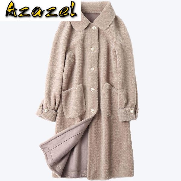 women's fur & faux sheep shearling wool coat autumn winter jacket clothes 2021 korean vintage outwear women abrigo mujer zt2394, Black
women's fur & faux sheep shearling wool coat autumn winter jacket clothes 2021 korean vintage outwear women abrigo mujer zt2394, Black