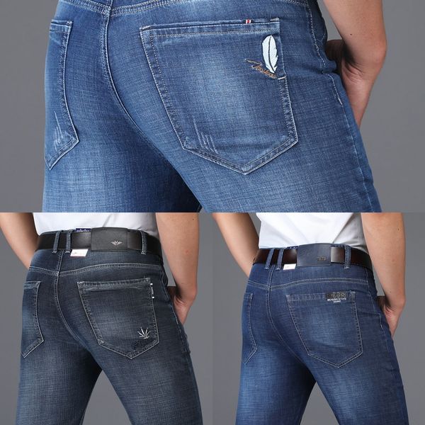 zi8bz new stretch men's autumn tencel straight dad high waist xog2 ice tube silk business jeans and jeans leisure non-ironing trousers, Blue
zi8bz new stretch men's autumn tencel straight dad high waist xog2 ice tube silk business jeans and jeans leisure non-ironing trousers, Blue