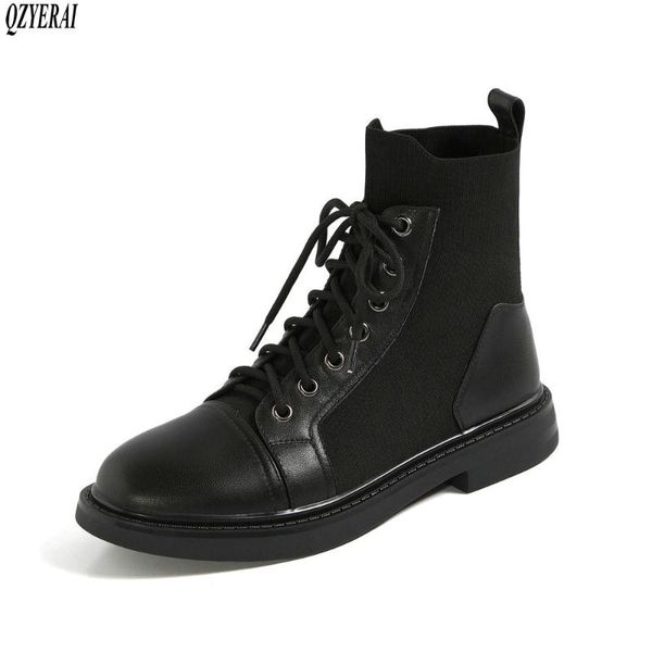ankle boots genuine leather women boots motorcycle black 2020 autumn and winter head layer cowhide women shoes
ankle boots genuine leather women boots motorcycle black 2020 autumn and winter head layer cowhide women shoes