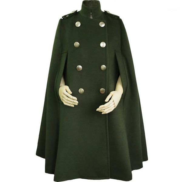 2020 fashion autumn winter double-breasted wool coat stand collar wool poncho women bat sleeve woolen jacket cloak coat1, Black
2020 fashion autumn winter double-breasted wool coat stand collar wool poncho women bat sleeve woolen jacket cloak coat1, Black