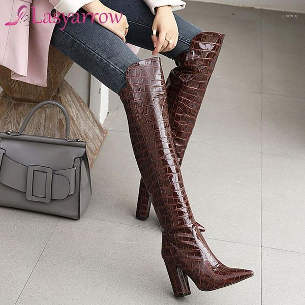 lasyarrow women thigh high boots for women pointed toe block heel over the knee high boots 2020 winter new long1, Black
lasyarrow women thigh high boots for women pointed toe block heel over the knee high boots 2020 winter new long1, Black