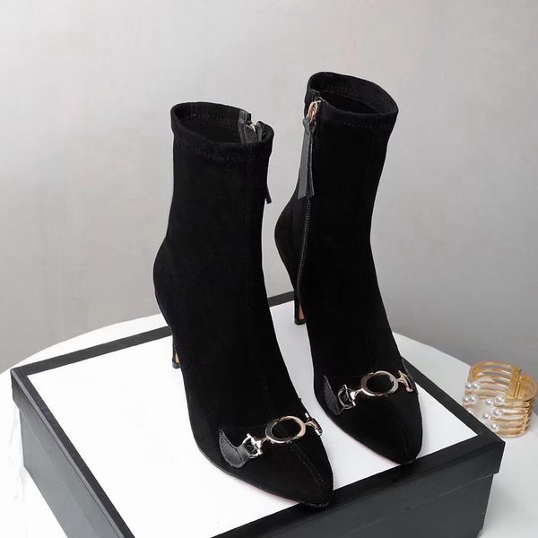 pointed womens shoes in autumn winter knitted elastic boots designer martin boots luxury socks boots large size lady high-heeled shoes, Black
pointed womens shoes in autumn winter knitted elastic boots designer martin boots luxury socks boots large size lady high-heeled shoes, Black