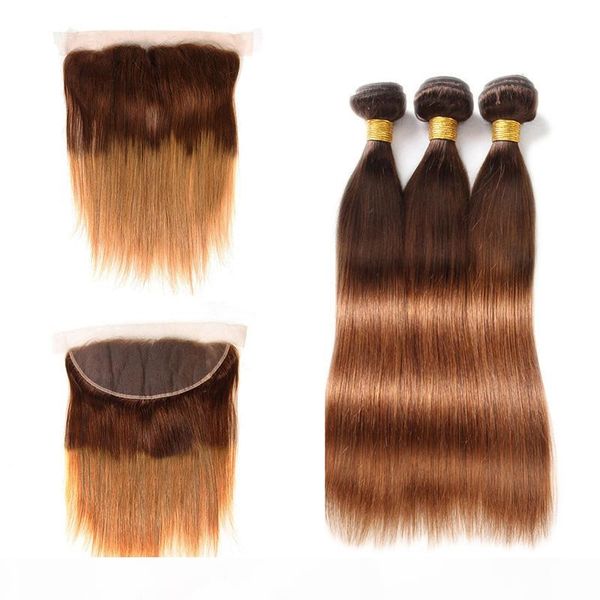 ombre brazilian virgin human hair weave 3 bundles with 13*4 lace frontal straight 4 30 ombre colored hair extension 12-26 inch, Black;brown
ombre brazilian virgin human hair weave 3 bundles with 13*4 lace frontal straight 4 30 ombre colored hair extension 12-26 inch, Black;brown