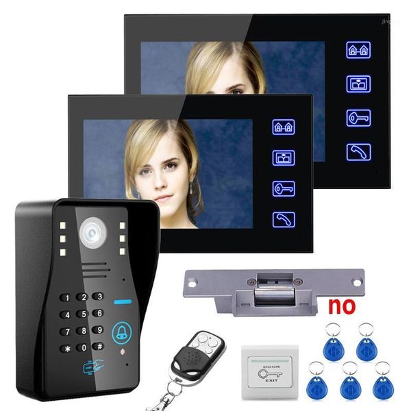 video door phones touch key 7"tft 2 monitors rfid password phone intercom system kit+ electric strike lock+ wireless remote control unl
video door phones touch key 7"tft 2 monitors rfid password phone intercom system kit+ electric strike lock+ wireless remote control unl