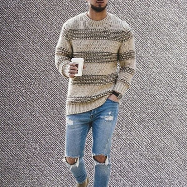 striped sweaters and pullovers men long sleeve knitted sweater homme winter o neck pullovers warm ployester coats 201201, White;black
striped sweaters and pullovers men long sleeve knitted sweater homme winter o neck pullovers warm ployester coats 201201, White;black